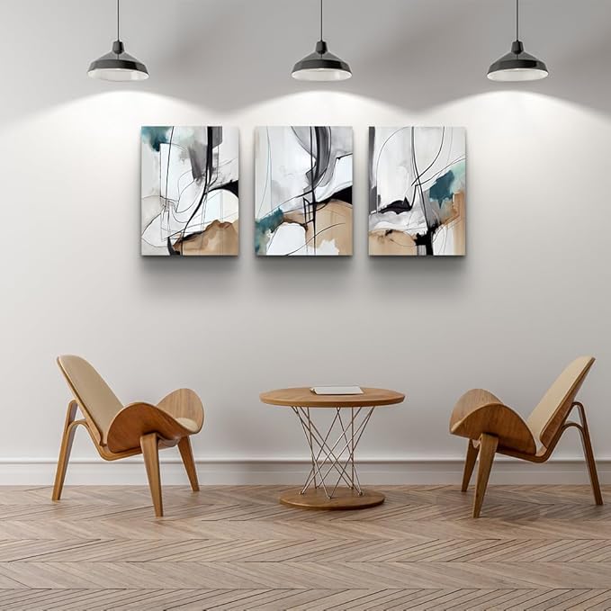 DZRWUBHS Canvas Wall Art For Living Room Wall Decor For Bedroom Modern Family Canvas Art Office Decor Abstract Wall Paintings Pictures Artwork Ready To Hang Room Home Decorations 12" X 16" 3 Piece