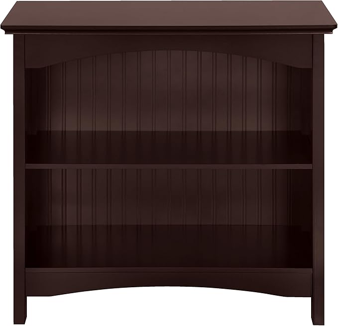 eHemco 2 Tier Bookcase with 2 Arched Supports, 29 Inches, Cherry