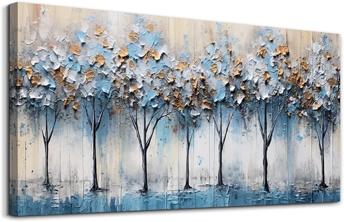 hyidecorart Canvas Wall Art For Living Room Bedroom Wall Decor Modern Home Decor Office Decorations Vintage Trees Abstract Wall Paintings Stretched And Framed Ready To Hang Pictures Works