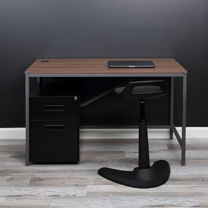 Alera ALE Two-Drawer Metal Pedestal File, 14 7/8w x 19 1/8d x 21 5/8h, Black