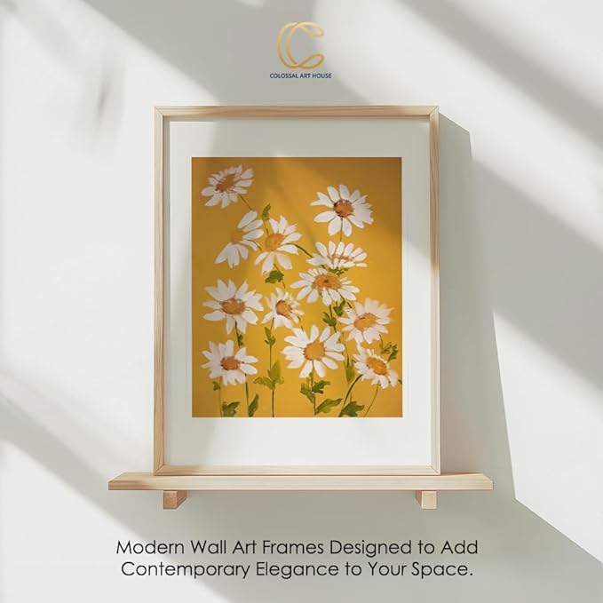 COLOSSAL ART HOUSE Acrylic Modern Art Framed Poster For Office & Home Wall Decoration - Portrait, Wall Display (Brown, 13X17 Frame With Art Print)