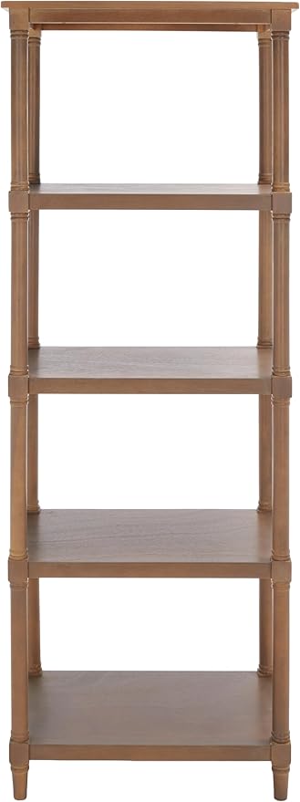 Safavieh American Homes Collection Odessa Grey 5 Tier Bookcase |Sepia