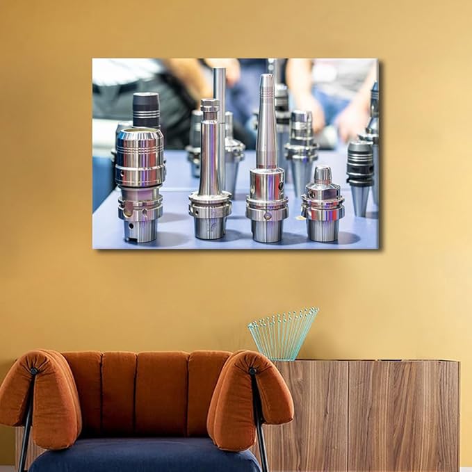 Home Decorations for Living Room Tool Holder Device Wall Decor Cutting Tool Wall Art Framed Wall Decor Modern Home Decor Large Wall Art Canvas Artwork Wall Decor Room Decor, 24" x36"