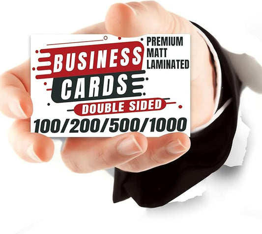 Business Cards Customize with Templates, Custom Business Cards Personalized with Your Logo Text, 3.5"X 2" 300gsm Matte Paper for Small Business - Design Your Own