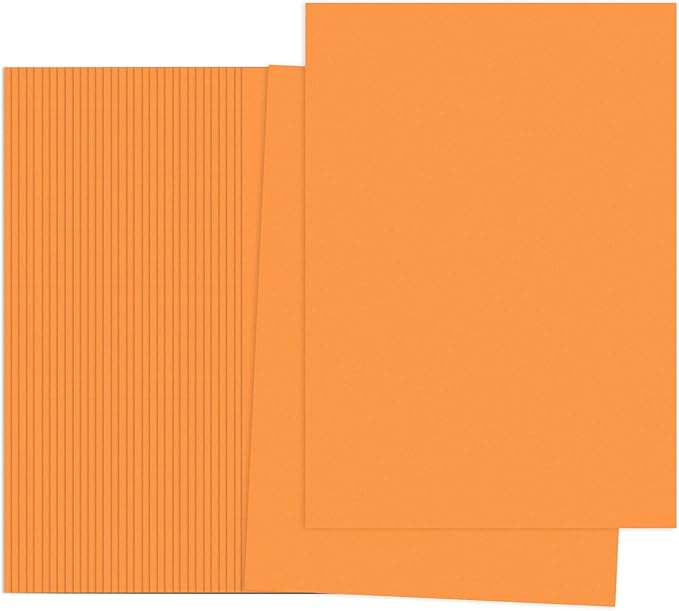 PATIKIL Orange Red Colored Copy Paper, 100 Sheets 11.7x8.3 A4 19lb/70gsm Double Sided Colorful Print Paper Bulk Sheet DIY Craft Art Projects Supplies for Printer Origami