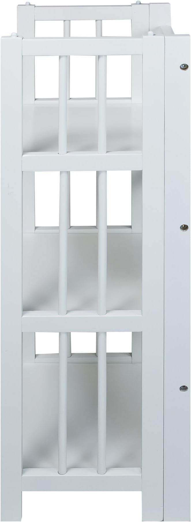 Casual Home 3-Shelf Folding Bookcase, 14" Wide, White