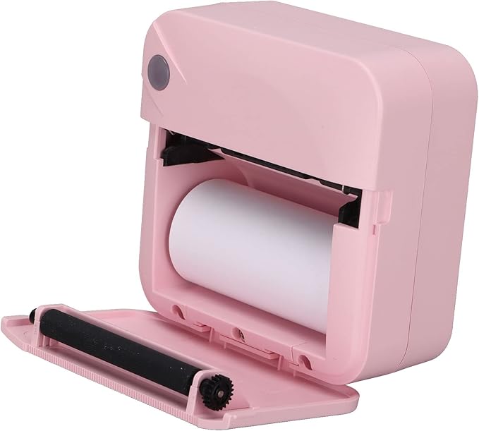 Luqeeg Thermal Label Printer, Bluetooth Printing Label Machine, Shipping Label Printer for Mobile, Office, Notes Memo, Shipping Packages and Postage, 200 DPI Resolution, No Ink