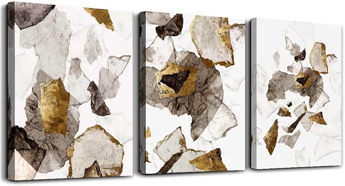 MHARTK66 Abstract Canvas Wall Art Living room,Wall Art for Bedroom,3 Panel Wall Art, Minimalist Wall Art Canvas Artwork Paintings, Colorful Pictures for Modern Farmhouse Kitchen Bathroom Office,20x28