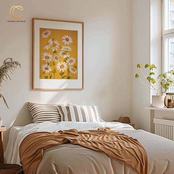 COLOSSAL ART HOUSE Acrylic Modern Art Framed Poster For Office & Home Wall Decoration - Portrait, Wall Display (Brown, 13X17 Frame With Art Print)