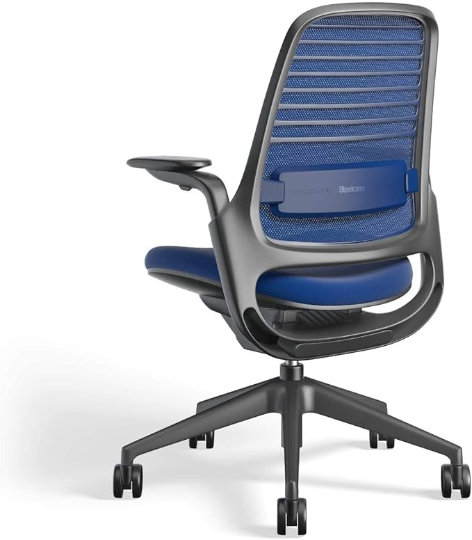 Steelcase Series 1 Work Office Chair - Royal Blue, Hard Floor Casters