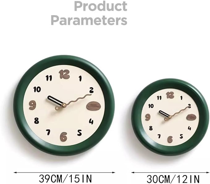 Clock for Bedroom Modern Simple Wall Clock Living Room Household Fashion Atmosphere Creative Wall High-Level Sense of Clock Office Decor Wall Clock (A Medium)