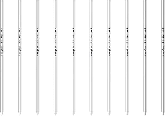 MengRan Mini D1 Gel Ink Pen Refills for Twist Pens, Compatible with Swarovski Pen Refills (Gel Ink-10Pcs-Black Ink)