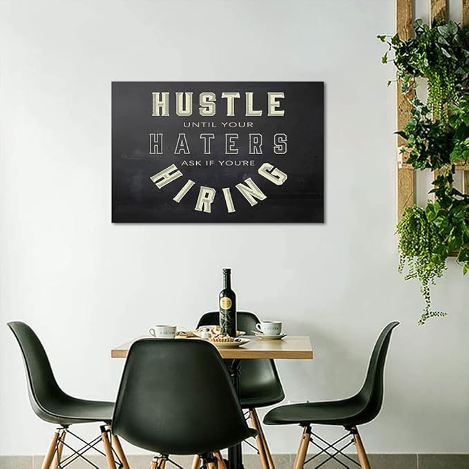 Inspirational Wall Art Left and Right Brain Canvas Painting Science Differences Functions Pictures Abstract Illustration Posters Prints Artwork Modern Office Study Room Wall Decor Framed (24"Hx36"W)