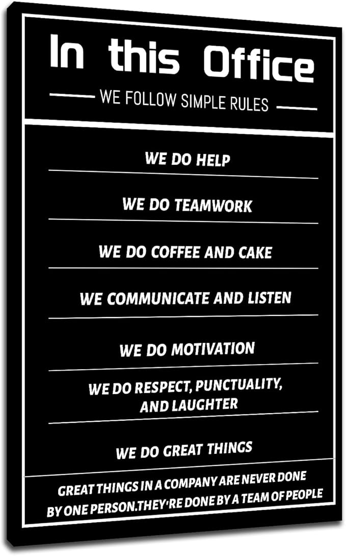 Inspirational Entrepreneur Quotes In This Office Wall Art Motivational Forward Painting Prints on Canvas Modern Inspiring Poster Print Artwork Home Office Wall Decor Stretched and Framed [24''Wx36''H]