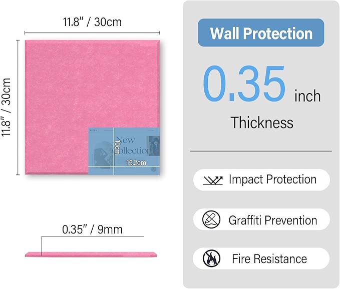 Large Cork Boards for Walls – 36" x 24" Self Adhesive Felt Wall Tiles, Ideal for Office Black Bulletin Board, Easy to Install Pin Board Photo Board