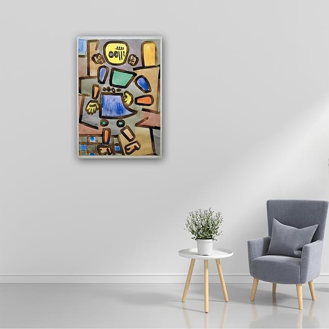 Famous Canvas Prints - "Ohne Titel" - Picture On Canvas - Reproductions Of Abstract Paintings - Canvas Wall Art Picture for Office Decor 30x42cm-11.8x16.5in Internal Frame