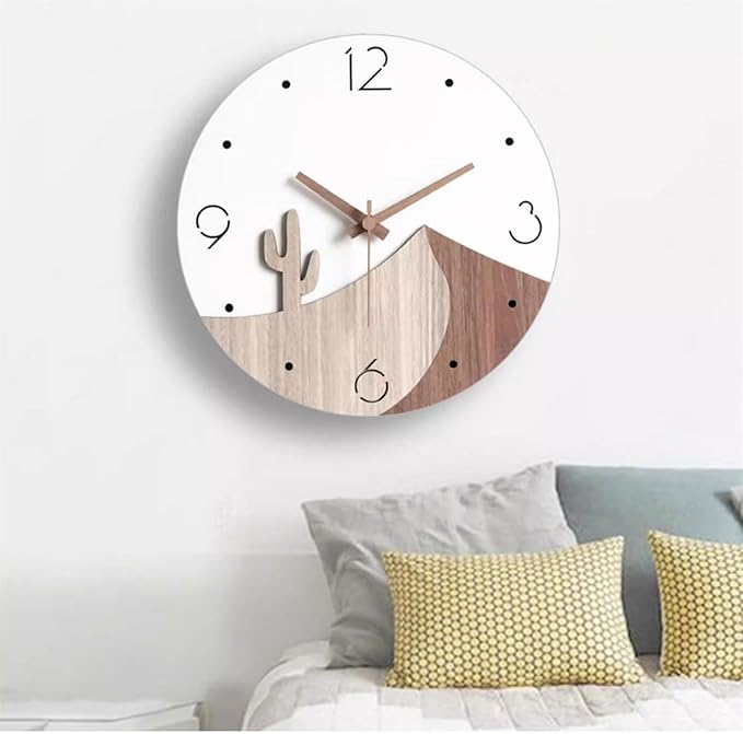 Clock for Bedroom Wall Clocks Modern Clock Living Room Wall Clock Simple Home Hanging Wall Fashion Creative Decoration Wall Clock Design Sense Office Decor Wall Clock (B Large)