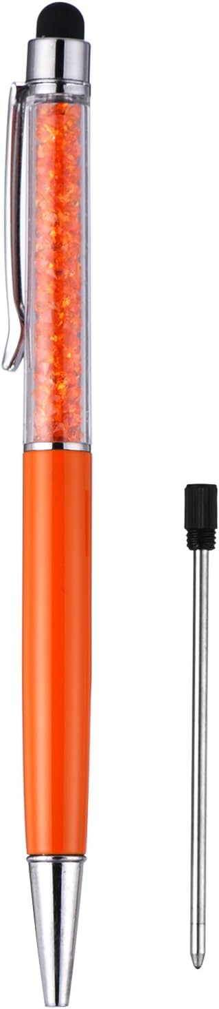 24 Pieces Ballpoint Pen Refills for Diamond Crystal Stylus Pens, 2.75 Inches (Black Ink)