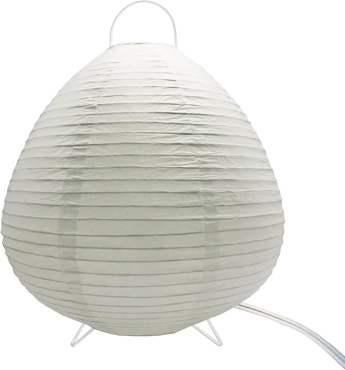 Paper Lamp Desk Lantern Table Lamps Rice Paper Bedside Nightstand Portable Small Light for Living Room Bedroom (1, 14.5"x12"x12")