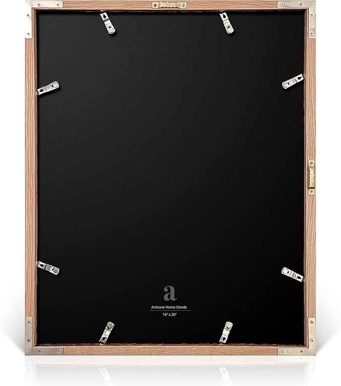 artisane home goods - Gallery Frame 1.0, Picture Frame, 16x20 White Oak, Gallery Wall Frame Set, Large Picture Frame, Oversized Mat (4x4, 4x6, and 5x7)