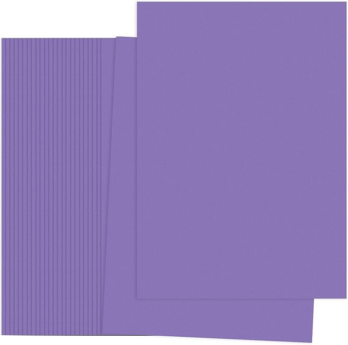 PATIKIL Dark Purple Colored Copy Paper, 50 Sheets 11.7x8.3" A4 19lb/70gsm Double Sided Colorful Print Paper Bulk Sheet DIY Craft Art Projects Supplies for Printer Origami