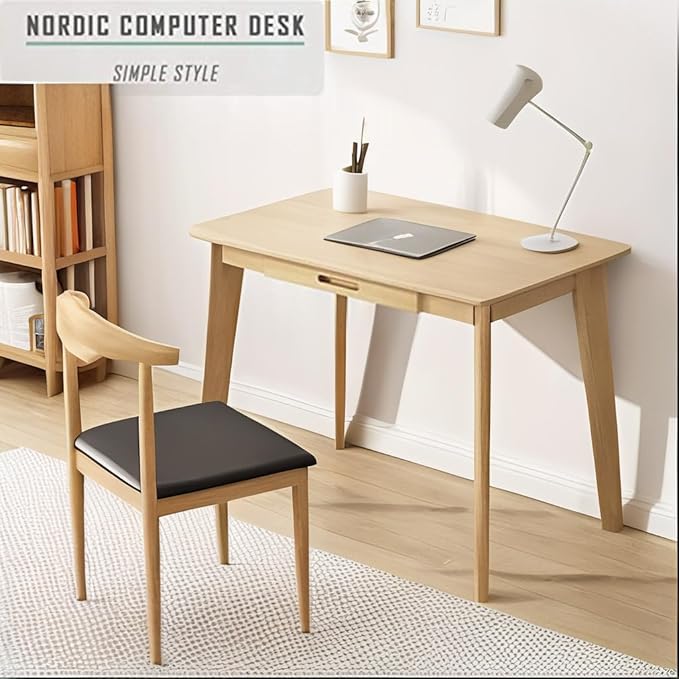Writing Computer Desk Office Desk Computer Table Study Writing Desk with 1 Drawer for Home Office Modern Furniture
