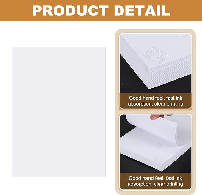 MECCANIXITY 100 Sheets Glossy Photo Paper, 5x7 Inches Picture Paper 210gsm Glossy Card Stock for Inkjet Printing Printer,Making Pictures Greeting Card Printing