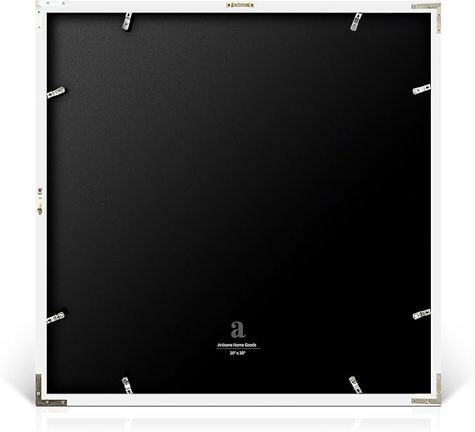artisane home goods - Gallery Frame 1.0, Picture Frame, 20x20 White, Gallery Wall Frame Set, Large Picture Frame, Oversized Mat (4x4, 4x6, and 5x7)