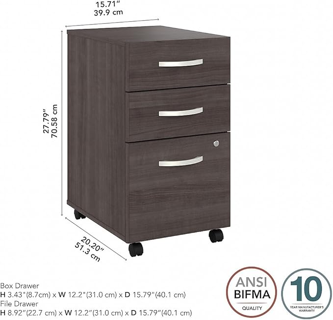 Bush Business Furniture Office Table with Open Metal Leg Design and Privacy Panel Hybrid Large Computer Desk for Home Office 72Wx30Lx30H