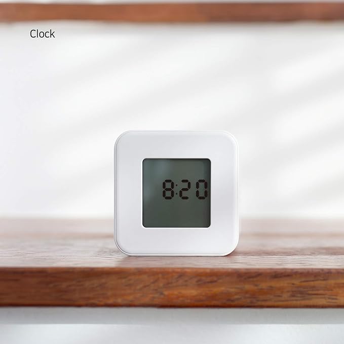 mooas Multi Cube Timer/Rotating Flip Clock Timer (Violet), Simple Operation, Digital Clock & ADHD Block Time Timers Management for Kids Desk Kitchen Study Classroom Cube 5,10,20,30 min Setting