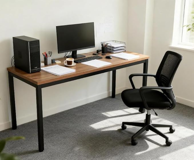Simple and Sturdy 30x60 Inch Computer Desk - Modern Design for Home Office, Perfect for Work and Study, Multi-Purpose Table for Writing, Dining, and Workstation