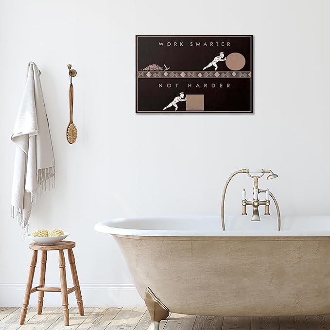 Modern Inspirational Pictures Wall Decor Artwork Entrepreneurial Motivational Quotes Canvas Posters Creative Black Posters Prints Painting For Office Living Room Wall Art Decor 8x12in Framed