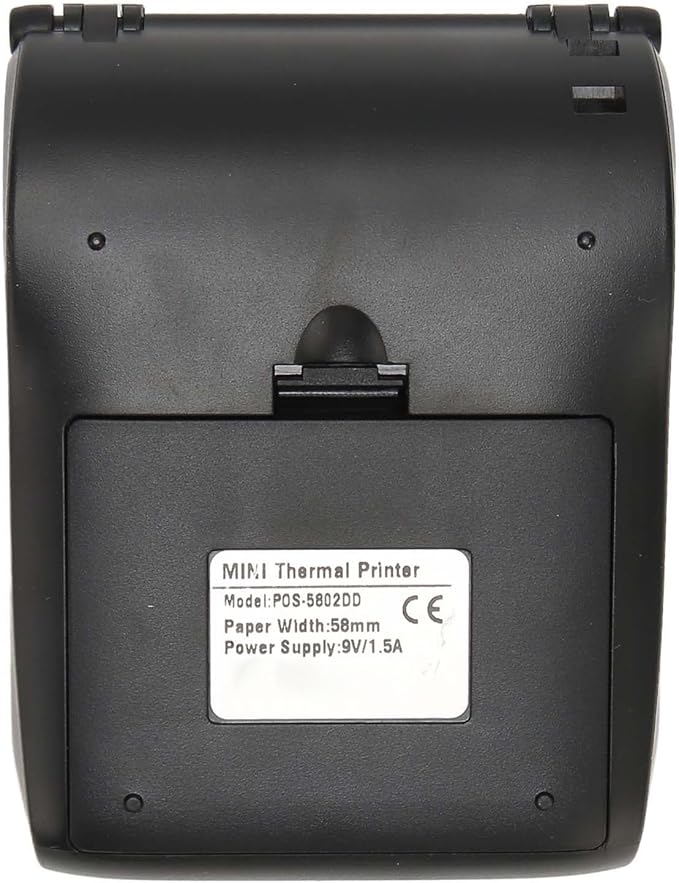 Thermal Printer 100 ‑ 240V 58mm BT4.0 90mm / s 100km TPH 203DPI Receipt Printer Thermal Label Printer USB Interface Shipping Label Printer for Office Logistics (US Plug)