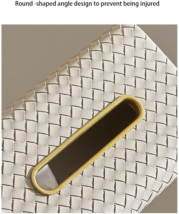Stylish Tissue Box Facial Tissue Box Cover Plastic Disposable Tissue Holder and Modern Desktop Tissue Box for Home Office Restaurant Bar Modern Tissue Box (Color : Green, Size : B) (Gray Multi)