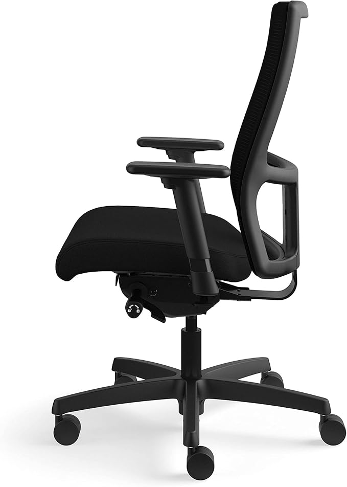 HON Ignition Series High-Back Work Chair - Mesh Computer Chair for Office Desk, Black (HONIW103CU10), Black CU10