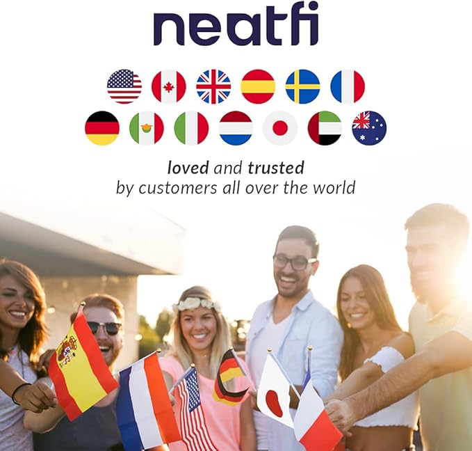 Neatfi XL 2,200 Lumens 24W LED Desk Lamp – 23” Wide Shade | Dimmable Eye-Caring Task Light | Adjustable Arm | Home Office, Study, Crafts & Nail Tech (Black, Non-CCT with Clamp)
