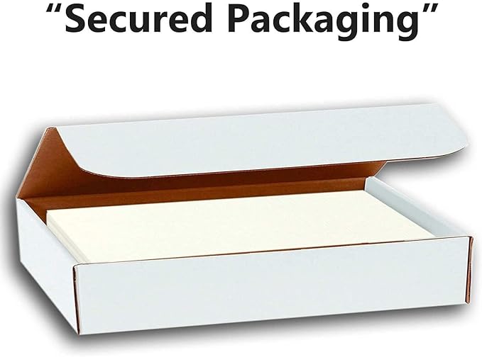 Hamilco Linen Textured Cardstock Paper – 8 1/2 x 11" Blank Thick Heavy Weight 80 lb Cover Card Stock for Printer - 50 Pack (Natural)