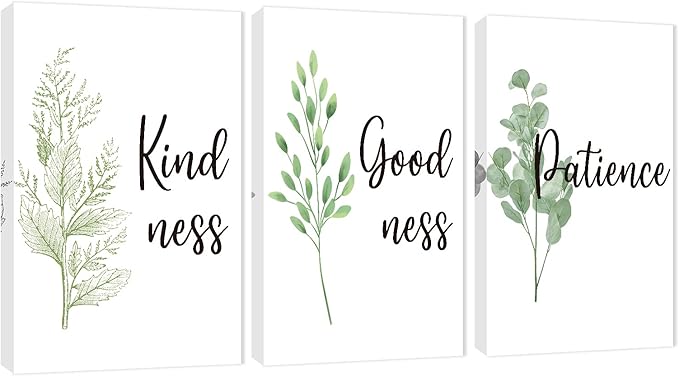 Office Wall Art - 3 Panel Motivational Canvas Art, Inspirational Quotes for Home Office, Entrepreneur Words Poster Frame, 20'x30'x3Pcs