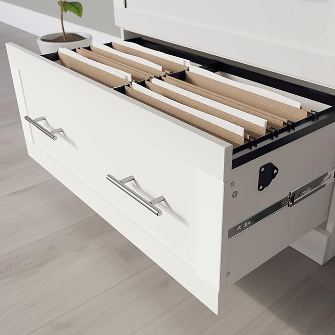 Realspace® 29-7/16"W x 18-1/2"D Lateral 2-Drawer File Cabinet, White