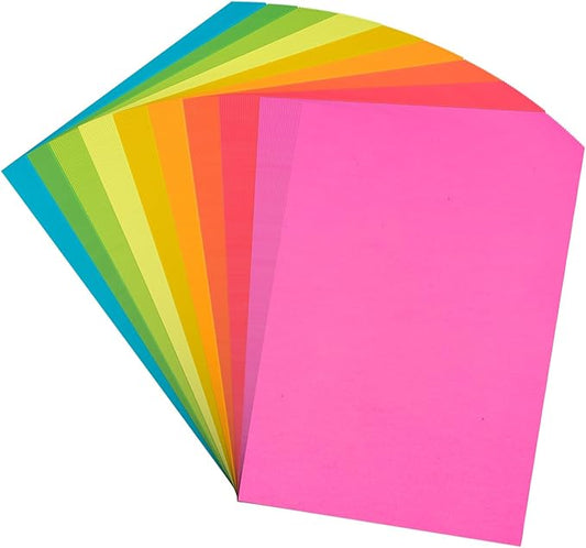 Colored Print&Copy Paper 8.5x11 Inches,180 Sheets 9 Colors Pastel A4 Printer Paper 20 lb/90GSM Colored Multipurpose Computer Pastel Paper for Office Printer School Cutting DIY Kids