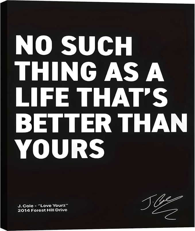 What If It All Works Out Framed Canvas Wall Art Minimalist Quote Prints Wall Decor for Bedroom Dorm Office Living Room Home Made in USA