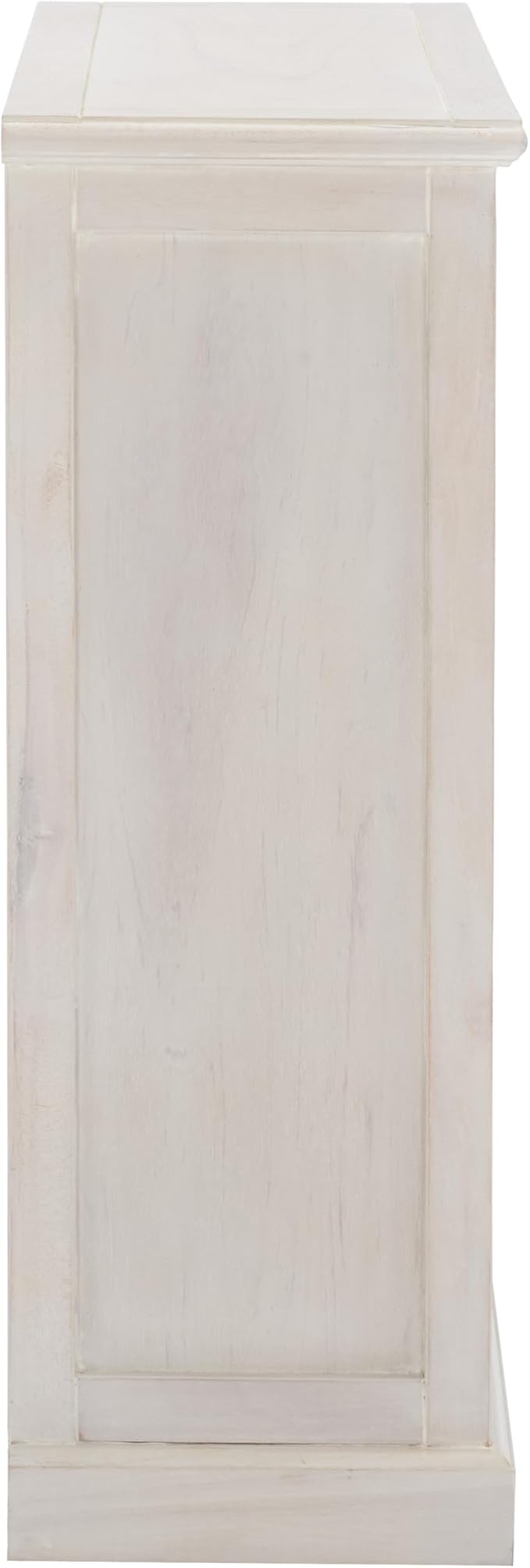 SAFAVIEH Home Collection – Maralah 5-Shelf Solid Wood Bookcase, White Wash, 25" Wide Storage Display Shelf, Fully Assembled (AMH6634E)