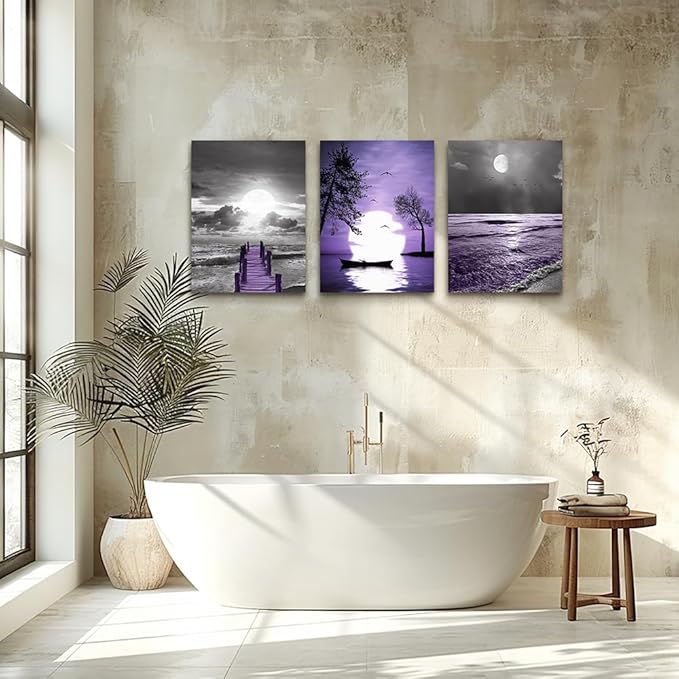 Black and white scenery yellow sunflower Canvas Prints Wall Art for Living Room kitchen Wall Artworks Bedroom Decoration, 3 piece Home bathroom Wall decor posters flowers Pictures wall painting