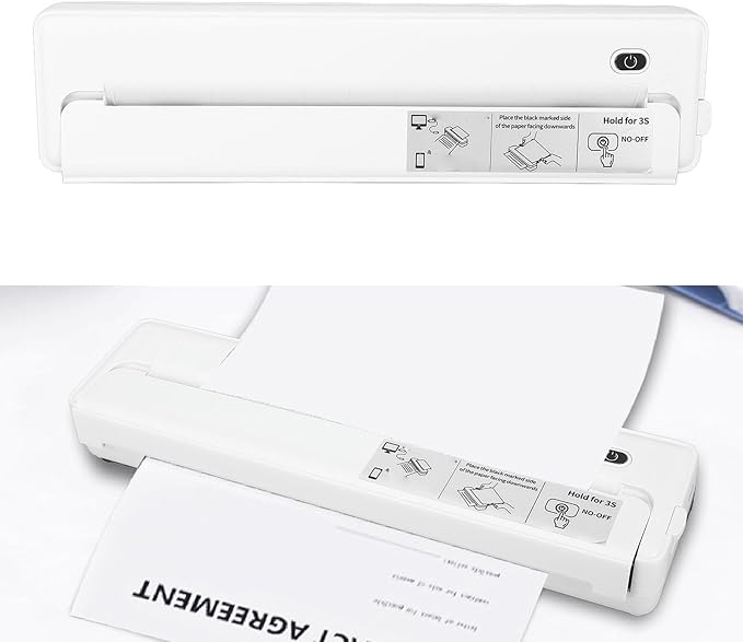 A4 Thermal Home Printer Portable 203dpi Inkless BT Compact Thermal Printer for Office Car 210 mm 218 mm