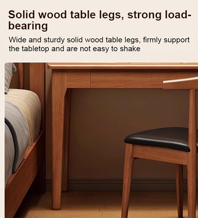 Writing Study Computer Desks with Drawer,Farmhouse Executive Desk with Storage,Modern Wood Home Office Desk for Study, Living Room, Bedroom,A,100 * 40cm