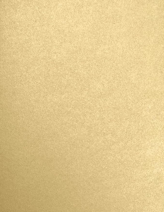 LUXPaper Custom Printed 8.5" x 11" Paper | Customizable Letterhead | Personalized Logo & Text | Letter Size | Blonde Metallic | 80lb. Text | 200 Qty