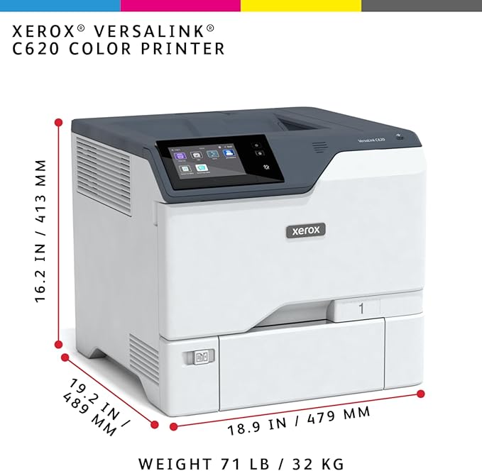 Xerox VersaLink C620DN Color Printer, Laser, Print, Letter, Energy Star Certified, UP to 52PPM