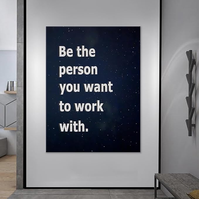 Modern Home Motivational Canvas Wall Art Large Size Poster Print Inspirational Quotes Picture Painting Wall Decor Artwork for Living Room Office Workplace Hotel Stretched and Framed [30''W X 40''H]