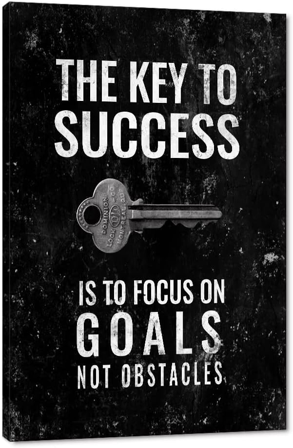 Motivational Home Decoration Artwork for Walls Framed Nordic Western Paintings Black and White Giclee Posters and Prints for Guest Room Rest Room Decor Stretched Easy to Hang-18x24 inches