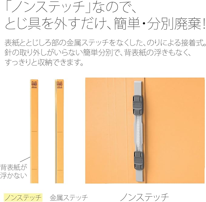 Plus Flat File, Resin Jig 300 Thick Binding, Uniform Slips, Yellow, 10 pcs, NO.062NW, 76-037 x 10